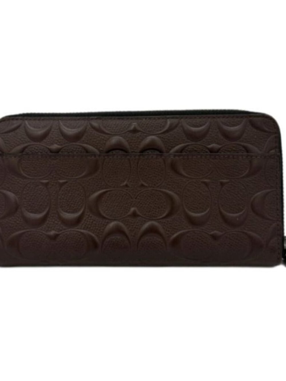 NWT Coach Long Zip Around Wallet In Signature Leather F58113/Mahogany